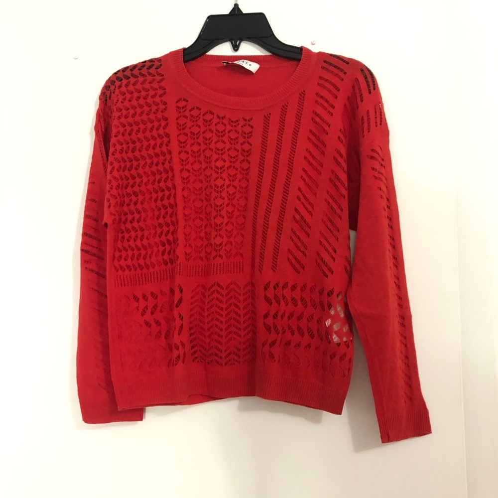 Red Sweater Sandro size 1 = S